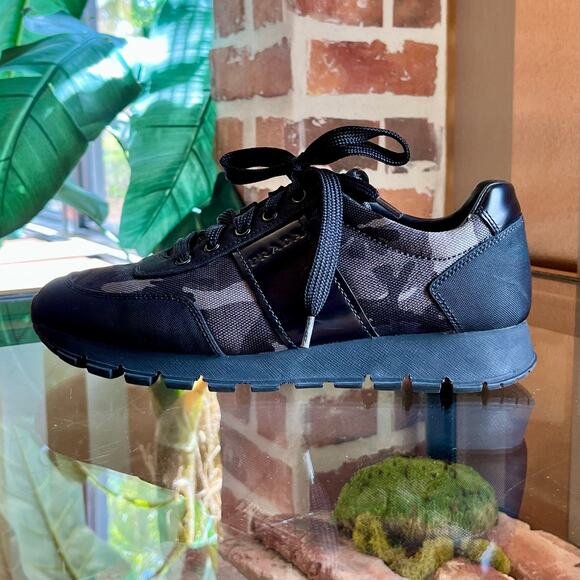 PRADA Nylon Camouflage Sneakers SZ36(6US) - Picture 1 of 10